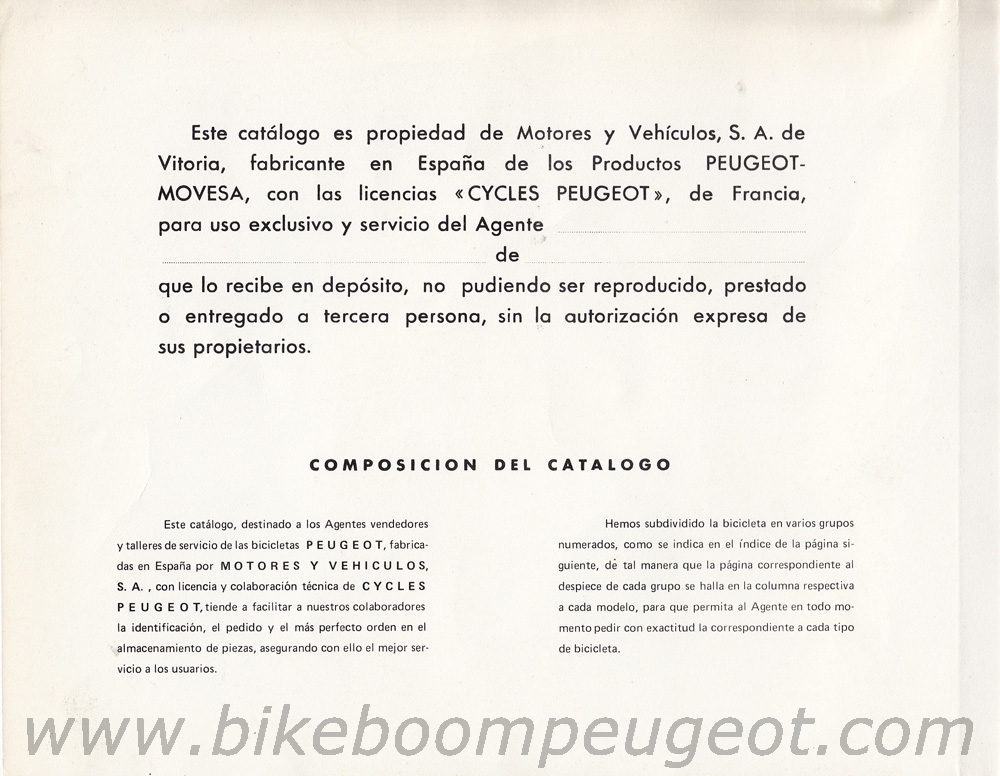 Peugeot 1973 Spain Catalogue